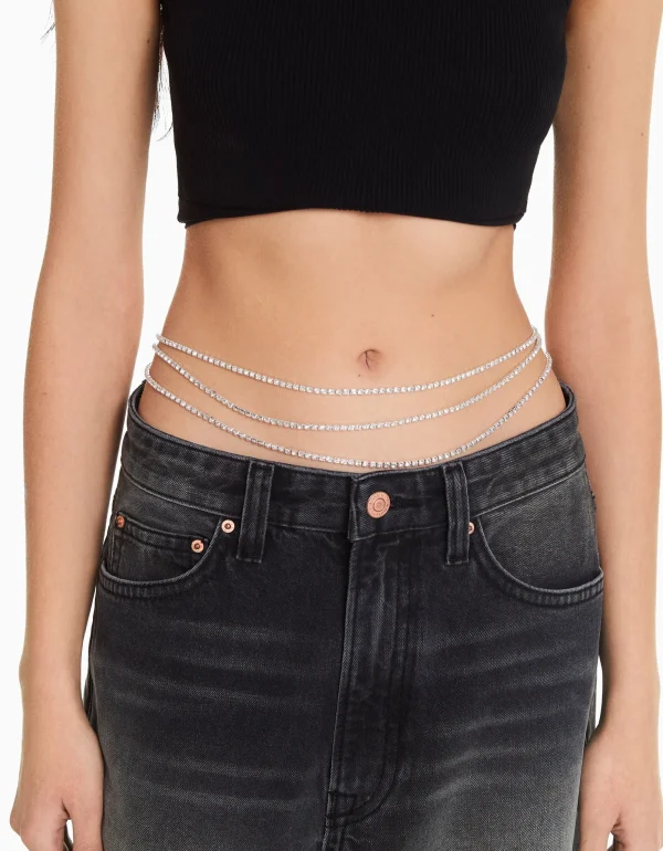 Belly chain strass-BERSHKA Best Sale