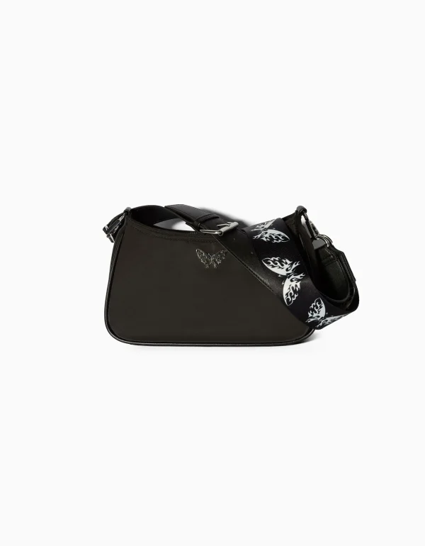 Bolso bandolera print mariposas-BERSHKA Store