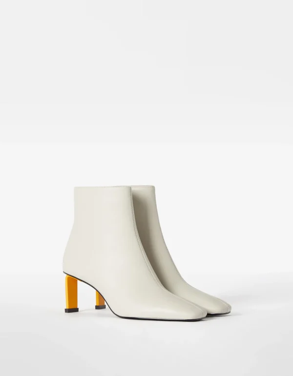 Botines tacón color-BERSHKA Cheap