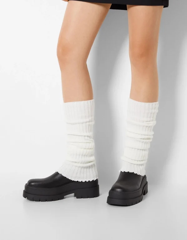 Calentadores pies punto-BERSHKA Online