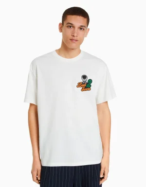 Camiseta manga corta boxy fit-BERSHKA Fashion