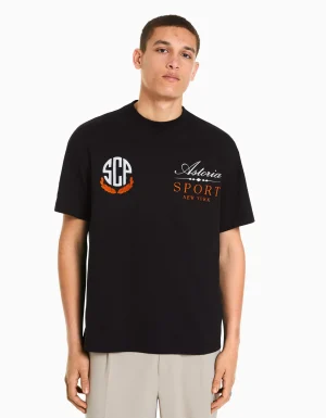 Camiseta manga corta boxy fit-BERSHKA Best