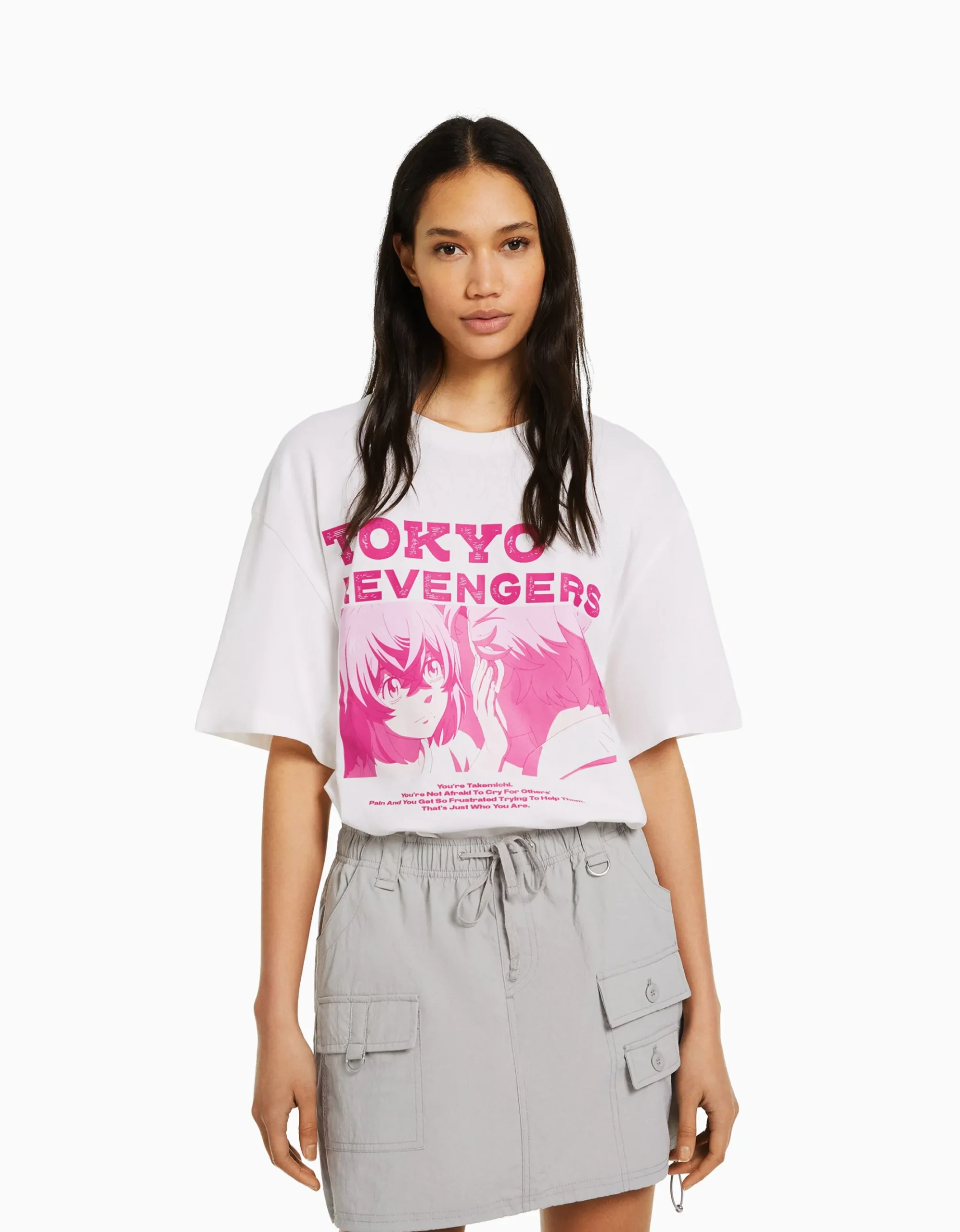 Camiseta manga corta boxy fit print TOKYO REVENGERS-BERSHKA Best
