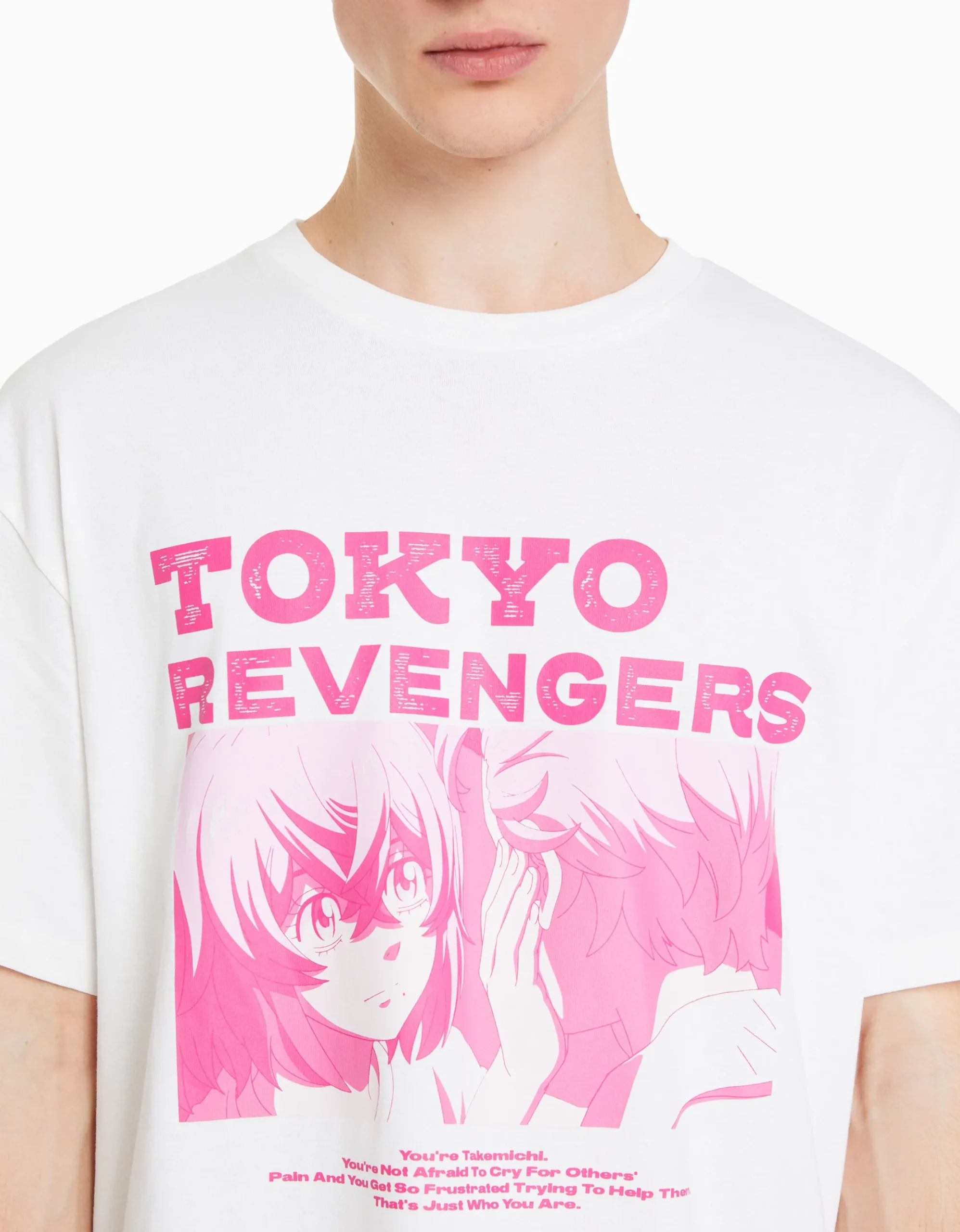 Camiseta manga corta boxy fit print TOKYO REVENGERS-BERSHKA Discount