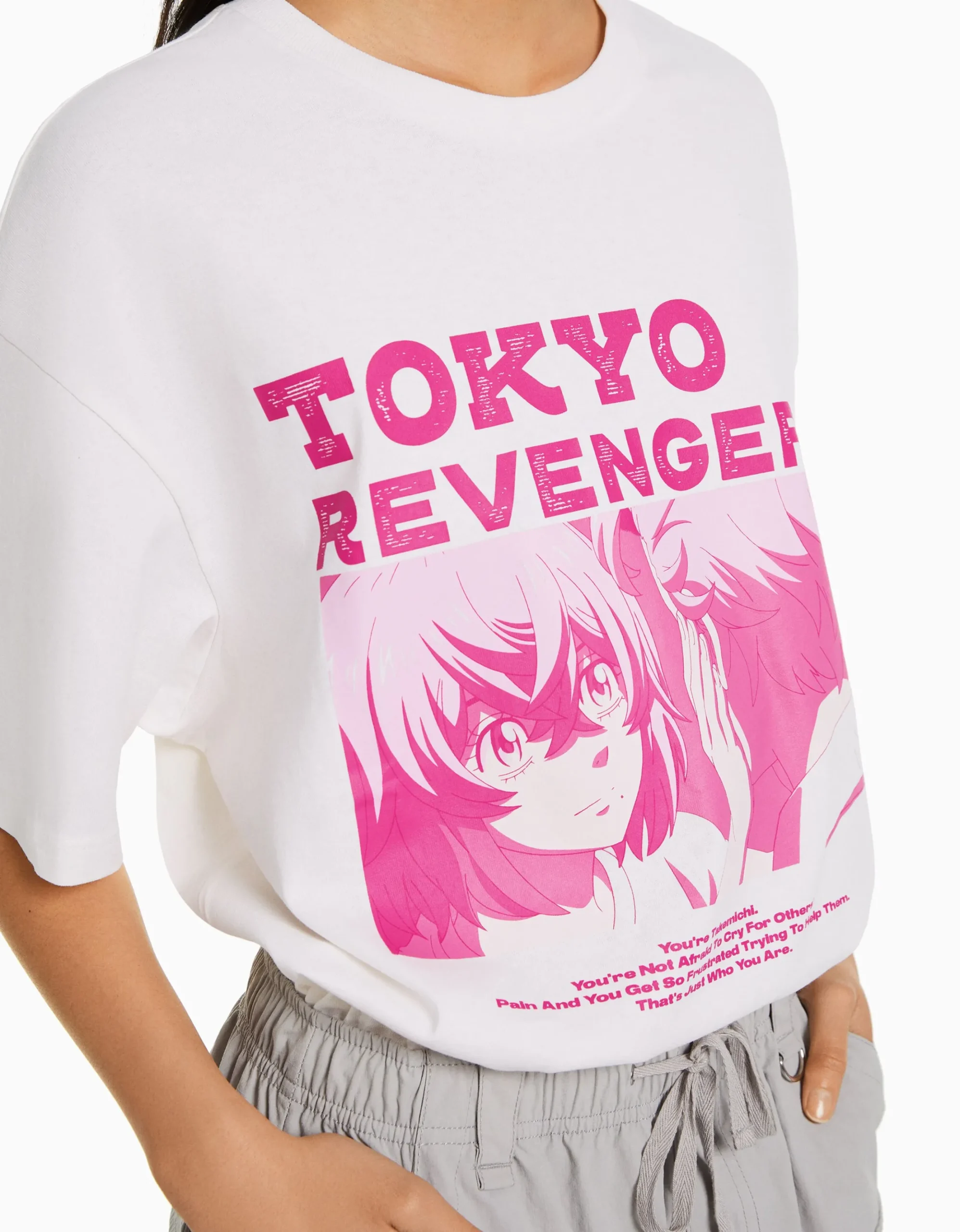 Camiseta manga corta boxy fit print TOKYO REVENGERS-BERSHKA Best