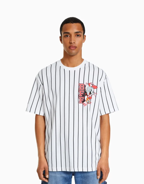 Camiseta manga corta boxy fit print TomJerry-BERSHKA Best