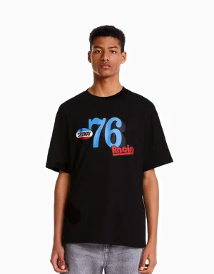 Camiseta manga corta boxy fit racing-BERSHKA Best