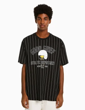 Camiseta manga corta boxy fit Snoopy-BERSHKA Shop