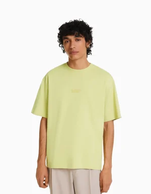 Camiseta manga corta oversize print-BERSHKA Cheap