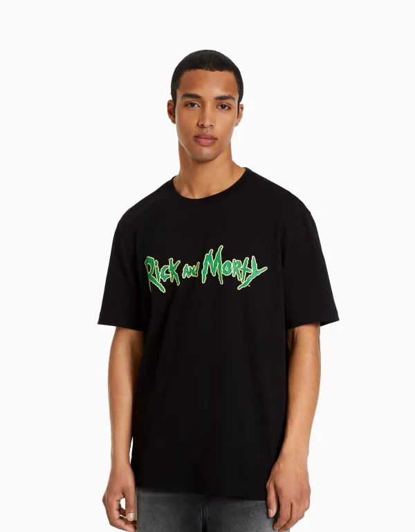 Camiseta manga corta regular fit print RickMorty-BERSHKA Best