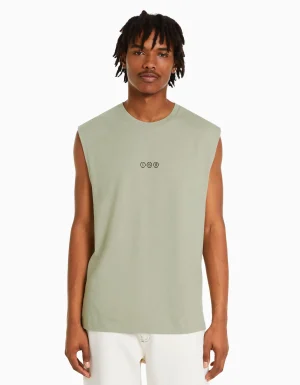 Camiseta sin mangas worker fit-BERSHKA Sale