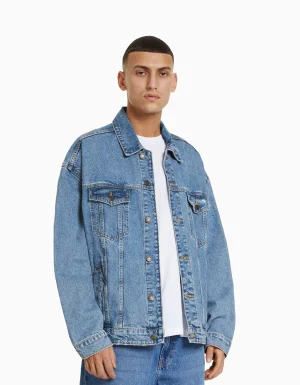 Cazadora denim oversize-BERSHKA Sale