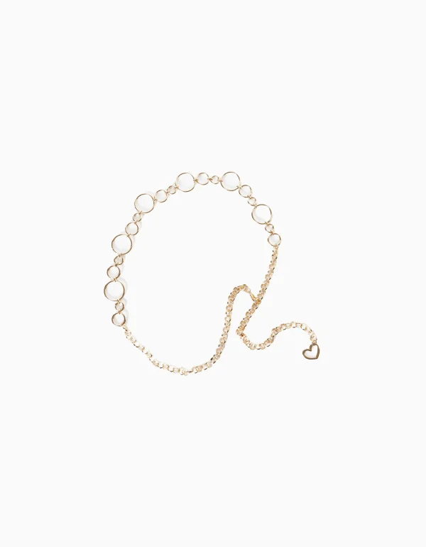 Cinturón cadena anillas-BERSHKA Cheap