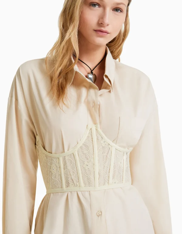 Corsé encaje-BERSHKA Hot