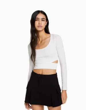 Falda mini cargo tailoring bolsillos-BERSHKA Shop