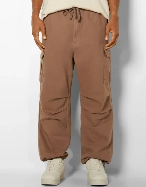 Jeans cargo parachute-BERSHKA Hot