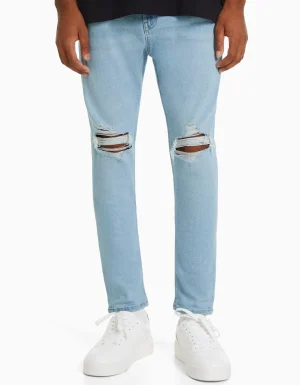 Jeans carrot rotos-BERSHKA Shop