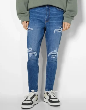 Jeans carrot rotos-BERSHKA Shop