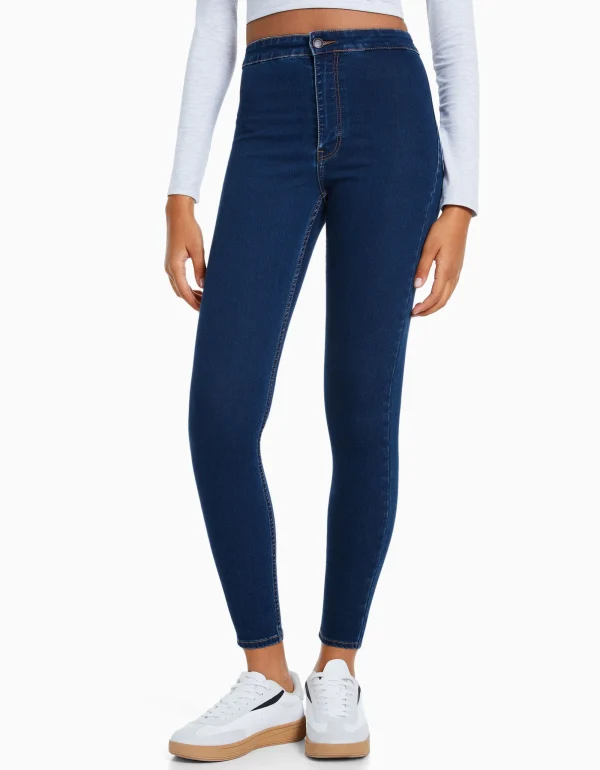 Jeans jegging super high waist-BERSHKA Cheap
