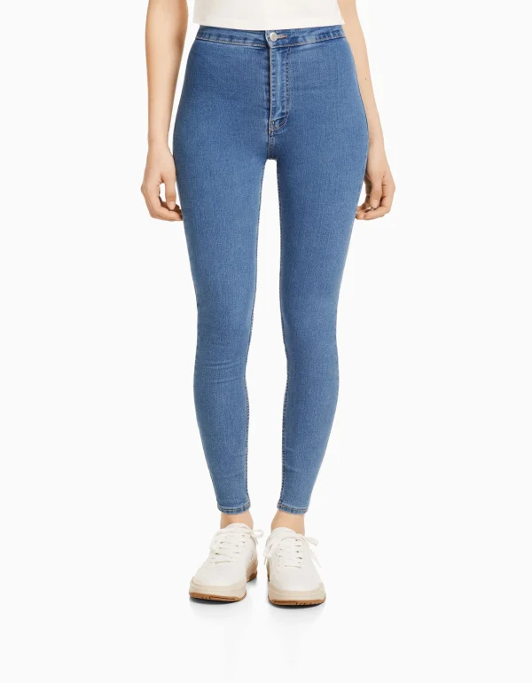 Jeans jegging super high waist-BERSHKA Flash Sale