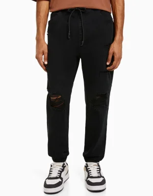 Jeans jogger rotos-BERSHKA Flash Sale