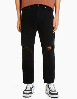 Jeans loose rotos-BERSHKA Fashion