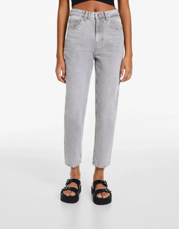 Jeans mom-BERSHKA Cheap