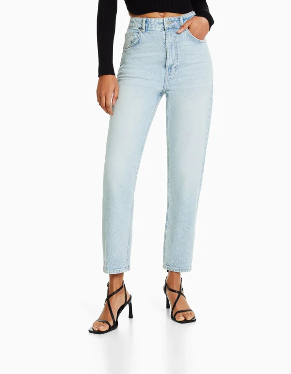 Jeans mom slim confort-BERSHKA Discount