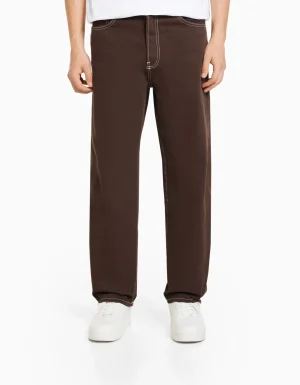 Jeans 90´s wide-BERSHKA Outlet