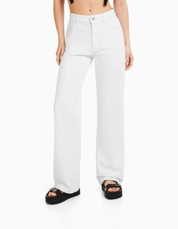 Jeans 90's wide leg-BERSHKA Online