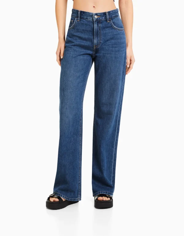 Jeans 90's wide leg-BERSHKA Shop