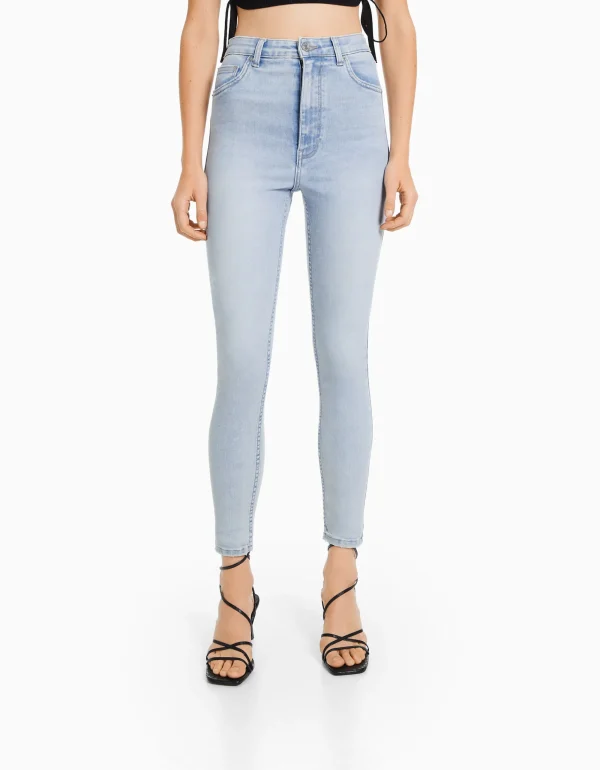 Jeans skinny super high waist-BERSHKA Hot