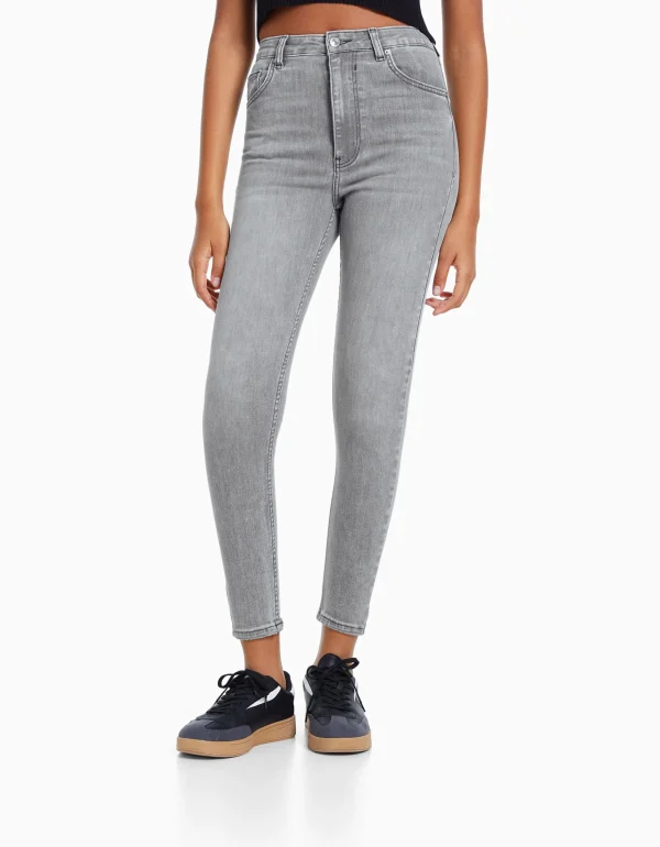 Jeans skinny super high waist-BERSHKA Cheap