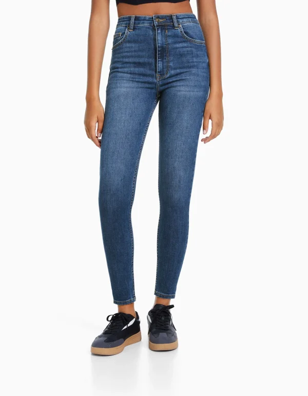 Jeans skinny super high waist-BERSHKA Hot