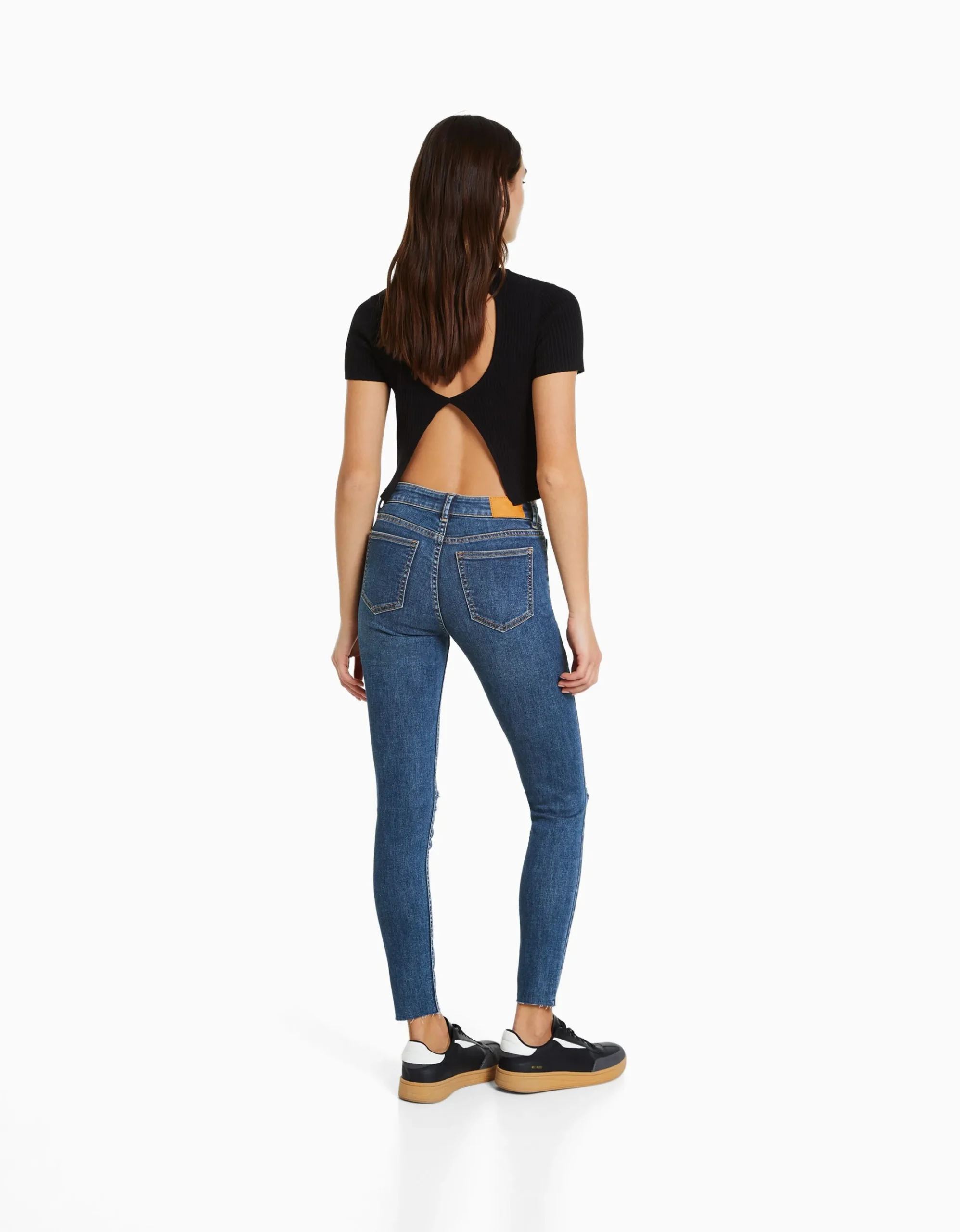 Jeans skinny vintage tiro bajo-BERSHKA Flash Sale