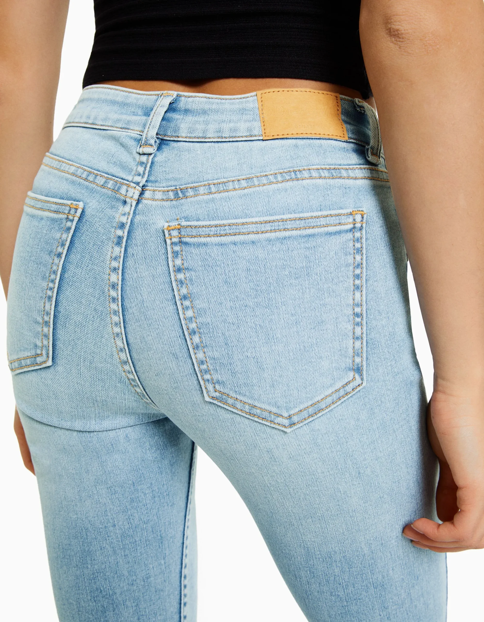 Jeans skinny vintage tiro bajo-BERSHKA Cheap