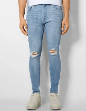 Jeans super skinny rotos-BERSHKA New