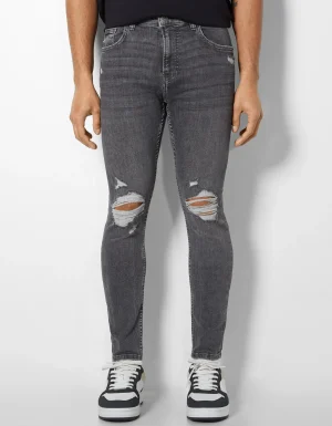 Jeans super skinny rotos-BERSHKA Store