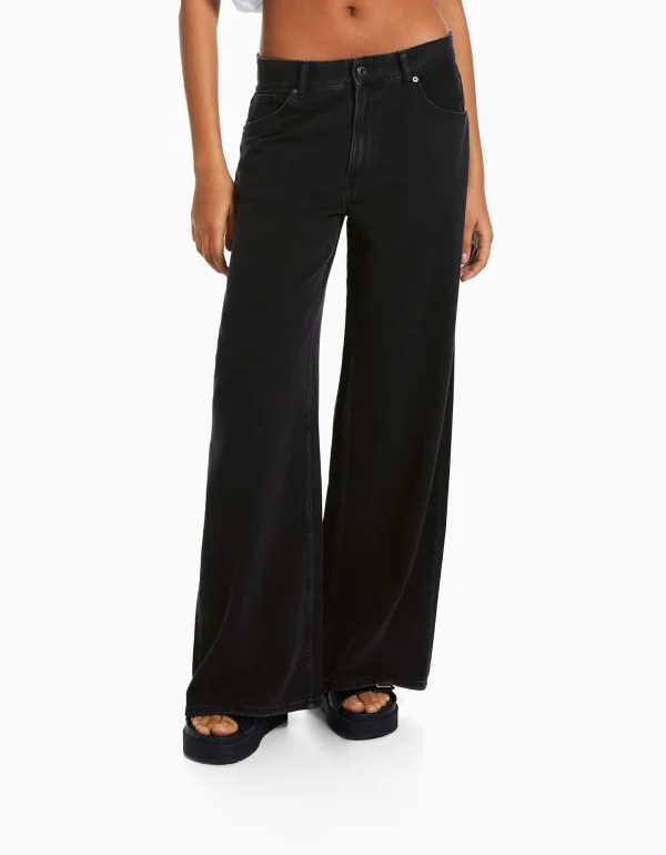 Jeans wide leg-BERSHKA Best Sale