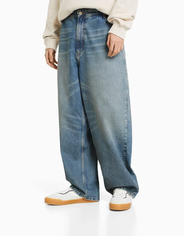 Jeans wide skate-BERSHKA New