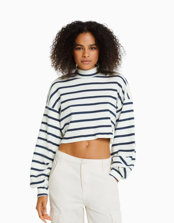 Jersey cropped-BERSHKA New