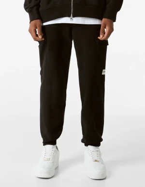 Pantalón felpa jogger cargo-BERSHKA Cheap