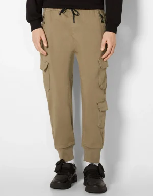 Pantalón jogger cargo slim-BERSHKA Discount