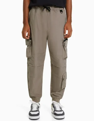 Pantalón técnico jogger multicargo-BERSHKA Cheap