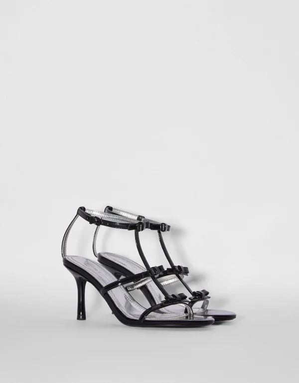 Sandalia tacón lazos-BERSHKA Cheap