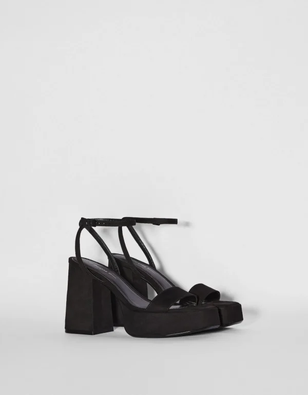 Sandalia tacón plataforma-BERSHKA Cheap