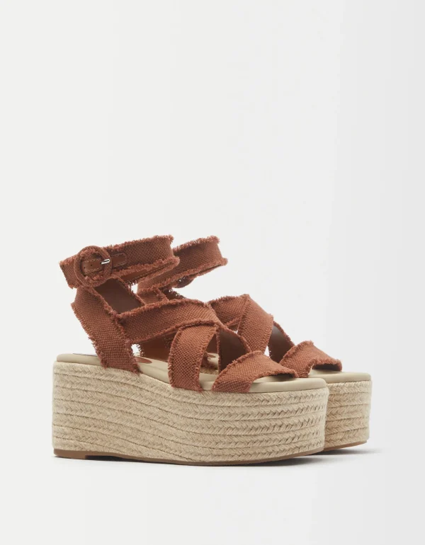 Sandalias plataforma yute-BERSHKA Best
