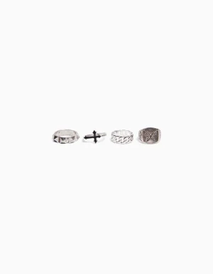 Set 4 anillos-BERSHKA Clearance