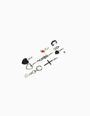 Set 10 pendientes love-BERSHKA Store