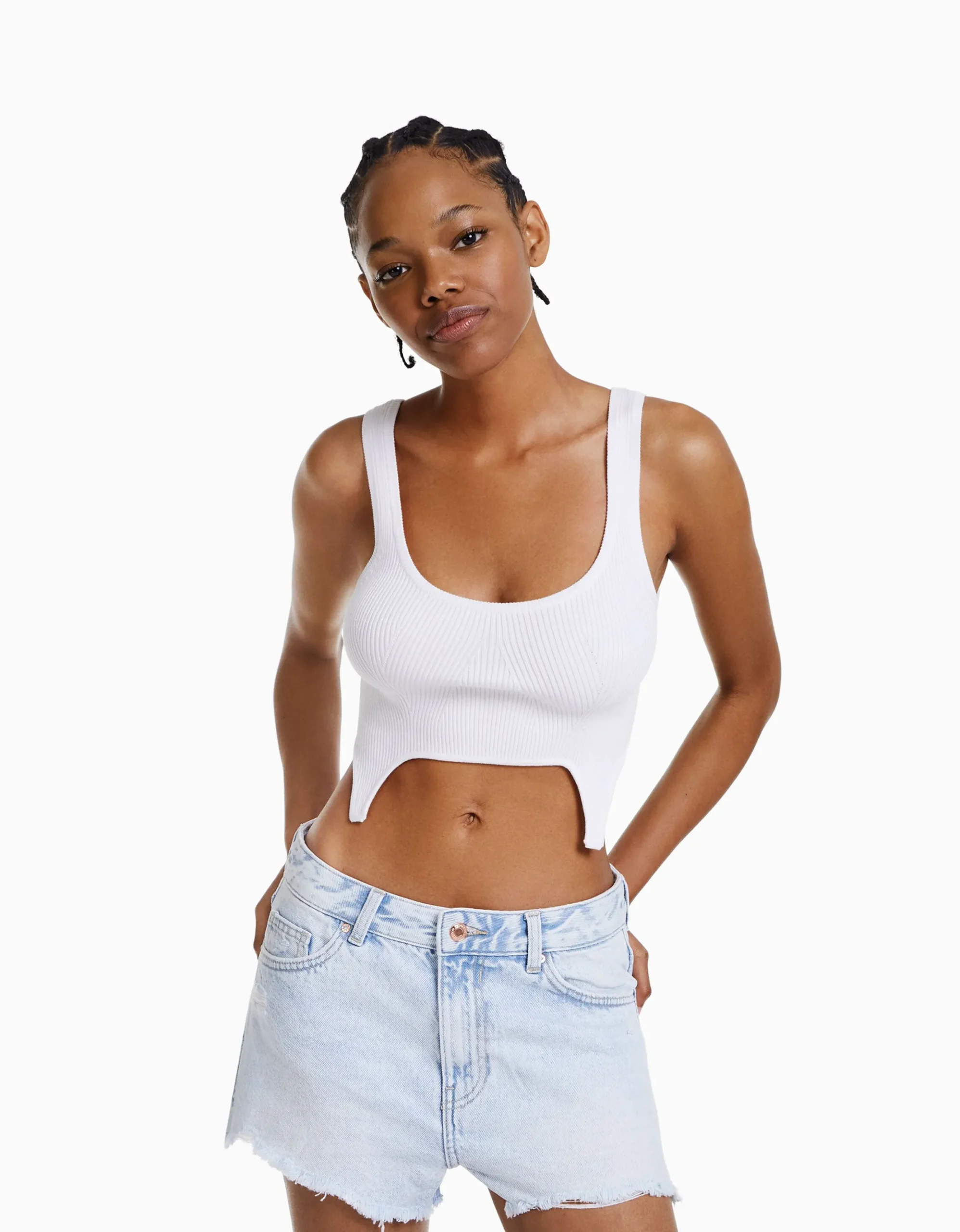 Short denim rotos vintage-BERSHKA Online